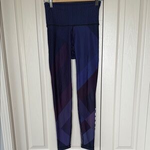 Peloton Striped Purple Leggings